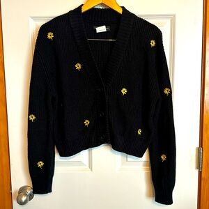 Sunflower cropped cardigan